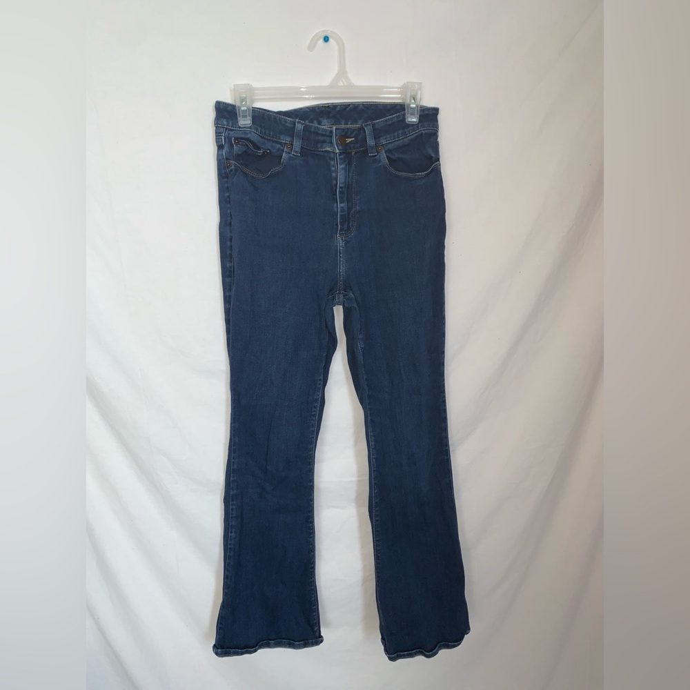 LL bean wide legged jeans